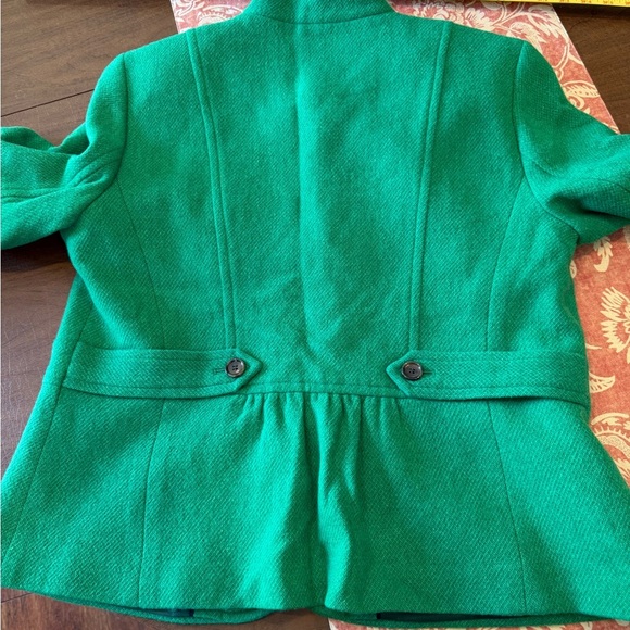 NWOT Talbots Vibrant Green Lined Jacket SZ 16 Never Worn. Beautiful color! - Picture 11 of 13